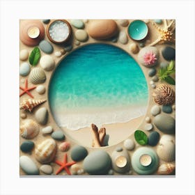 Sand And Sea Shells Canvas Print