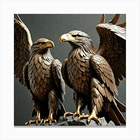 Two Eagles Canvas Print