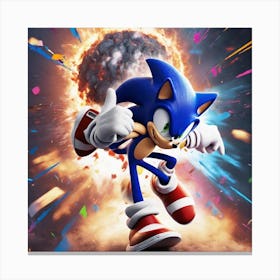 Sonic The Hedgehog 87 Canvas Print
