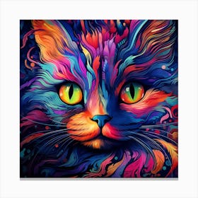 Colorful Cat 6 Canvas Print