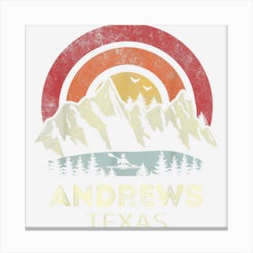 Andrews Texas Mountain Sunset Sunrise Kayaking Canvas Print