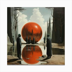 'The Red Ball' Canvas Print