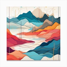 Abstract Landscape Canvas Print