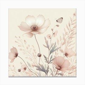 Pink Flowers Canvas Print