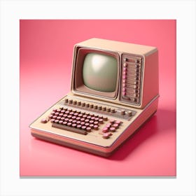 Retro Computer 2 Canvas Print