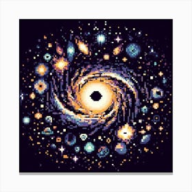 Pixelated Universe Canvas Print