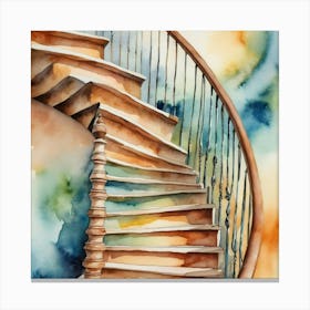 Spiral Staircase Canvas Print