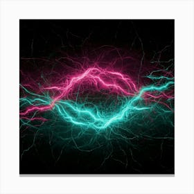 Abstract Lightning Canvas Print