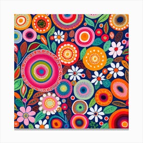 Colorful Flowers 3 Canvas Print