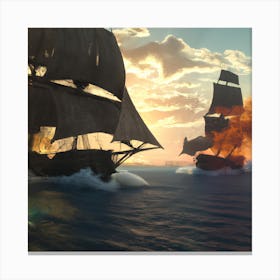 Battles on the High Seas Canvas Print