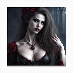 Gothic Beauty 1 Canvas Print