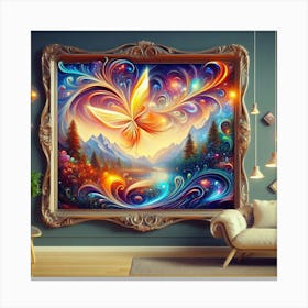 Butterfly Painting Canvas Print