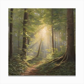 Path Through The Woods Canvas Print