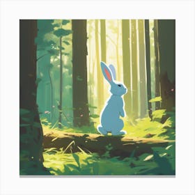 Rabbit In The Woods 45 Canvas Print