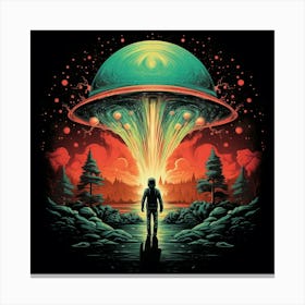 Alien Spaceship Canvas Print