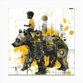 Bear Rider 1 Canvas Print