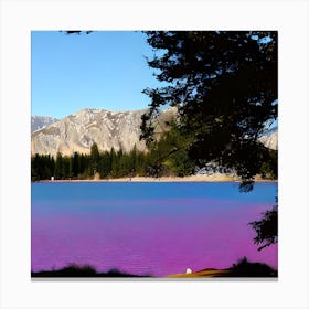 Purple Lake Canvas Print