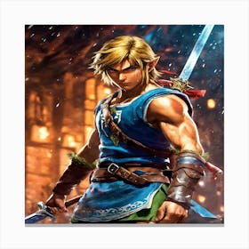 Legend Of Zelda Breath Of The Wild Canvas Print