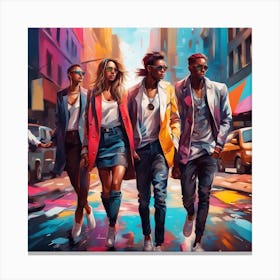 Street Illustration Canvas Print