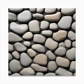 Pebble Wall 1 Canvas Print