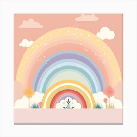 Rainbow boho poster 1 Canvas Print