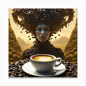 Coffee Art 2 Canvas Print