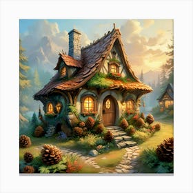 Fairy Cone Cottage #3 Canvas Print