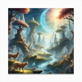 Fantasy Forest 23 Canvas Print