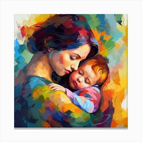 Mother And Child 17 Canvas Print