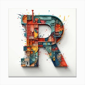 Letter R Canvas Print