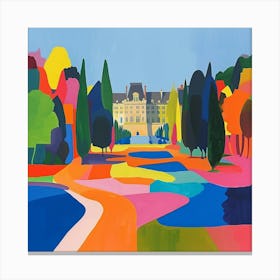 Colourful Gardens Tuileries Garden France 3 Canvas Print