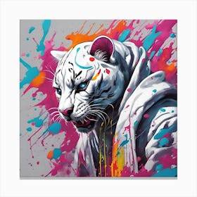 White Tiger 3 Canvas Print