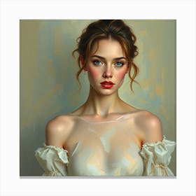 Portrait Of A Woman Canvas Print