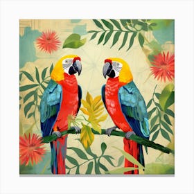 Bird In Nature Parrot 4 Canvas Print