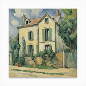 House Of Pre Lacroix 1873 Paul Cezanne Art Print 0 Canvas Print