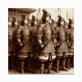 Chinese Warriors 1 Canvas Print