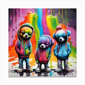 Three Bears Canvas Print