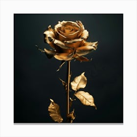 Gold Rose Canvas Print