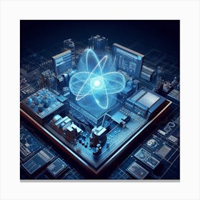 Futuristic Technology Concept Canvas Print