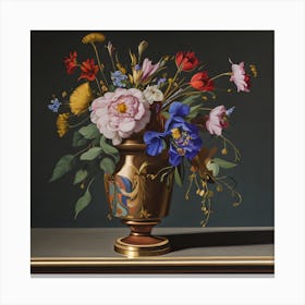 Flowers In A Vase 1 Canvas Print