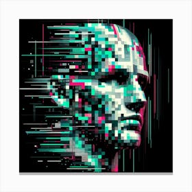 Cyborg Head Canvas Print