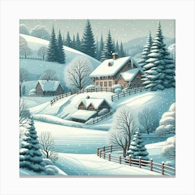 Winter Landscape 2 Toile