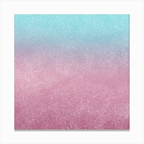 Pink And Blue Dreamy Sky Background Canvas Print
