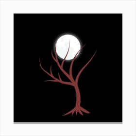 Full Moon Tree 3 Canvas Print