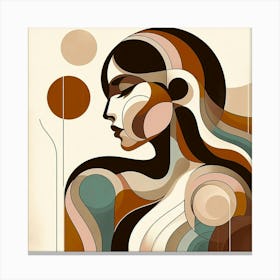 Abstract Woman Canvas Print