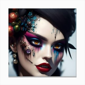 Halloween Makeup Canvas Print