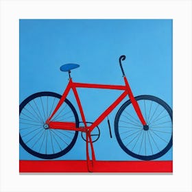 Red Bicycle Canvas Print