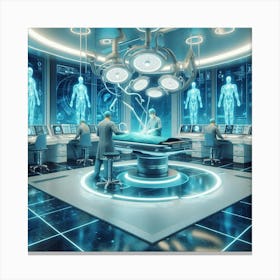 Futuristic Medical Room Canvas Print