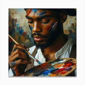 Portrait Of A Painter Canvas Print