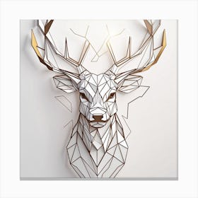 Deer Head Wall Art Canvas Print